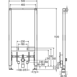 Система инсталляции для биде Viega Prevista 8568