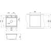 Мойка кухонная Granula Kitchen Space 5002, шварц