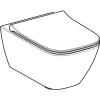 Унитаз подвесной Geberit Smyle Square 500.685.01.1 с микролифтом