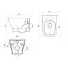 Комплект унитаз с инсталляцией, кнопкой и сиденьем микролифт Santek Нео 1.WH50.1.776