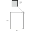Зеркало BOND Cube M36ZE-6080 60х80 с подсветкой
