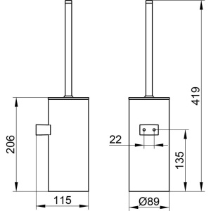 Купить Ершик Keuco Collection Moll 12769 хром, белый в Москве с доставкой Ершик Keuco Collection Moll 12769 хром, белый