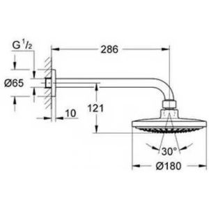 Душевая система Grohe Eurosmart 124440 хром