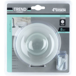 Мыльница Fixsen Trend Graphite FX-98008 черный графит