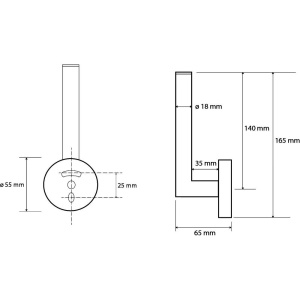 Держатель для запасных рулонов Bemeta Dark 104112030