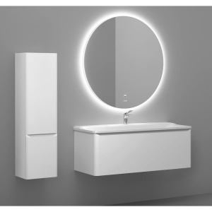 Зеркало круглое Raval Solo 100, с подсветкой и часами