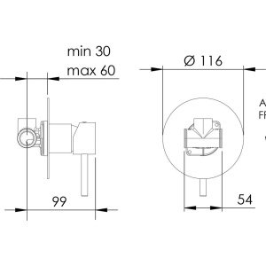 Купить Смеситель для душа Remer X Style X30L С ВНУТРЕННЕЙ ЧАСТЬЮ, хром в Москве с доставкой Смеситель для душа Remer X Style X30L С ВНУТРЕННЕЙ ЧАСТЬЮ, хром