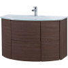 Тумба с раковиной Cezares Eden 91 rovere scuro soft, раковина 82399