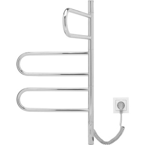 Полотенцесушитель электрический Vincea VTD-1R2CE 44x80 хром