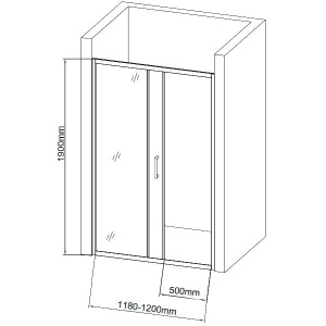 Купить Душевая дверь в нишу Aquanet SD-1200A 120 см в Москве с доставкой Душевая дверь в нишу Aquanet SD-1200A 120 см