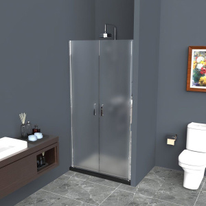 Душевая дверь в нишу BelBagno Uno B-2-100-P-Cr стекло текстурное