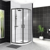 Душевой уголок BelBagno Uno -195 R 2 90 C Nero профиль черный, стекло прозрачное