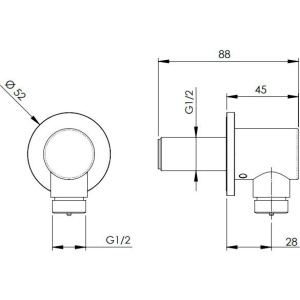 Шланговое подключение Remer SS309