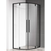 Душевой уголок AQUAme AQM7101-2-9 90х90, профиль черный матовый