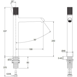 Смеситель для раковины Jacob Delafon Rivoli E24168-CP