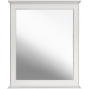 Зеркало ASB-Woodline Венеция 70 белое, патина серебро