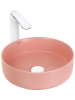 Раковина накладная матовая розовая 355х355х120 WeltWasser ELBACH 3134 MP (10000004515)