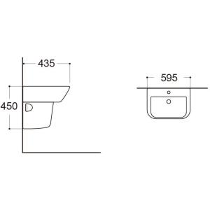 Полупьедестал для раковины Aquatek AQ5441-00 белый