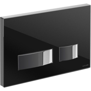 Кнопка смыва Cersanit Movi P-BU-MOV/Blg/Gl стеклянная, черная глянцевая