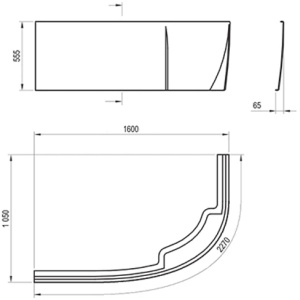 Акриловая ванна Ravak Rosa II 160х105 CM21000000 L белая