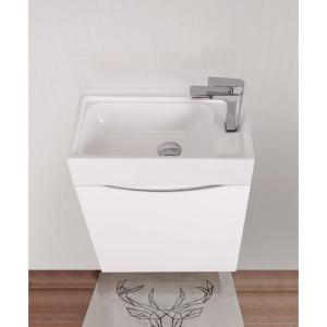 Тумба с раковиной Art&Max Liberty L, 40, подвесная, Bianco Lucido