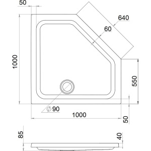 Поддон для душа Triton ПД29 100х100