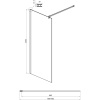 Душевая перегородка Ambassador Walk-in 15034130 70x200 см