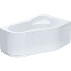 Акриловая ванна Santek Ибица XL R 160x100 см, угловая, с каркасом, со сливом-переливом, асимметричная