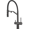 Смеситель для кухни Milacio Ultra MCU.557.TB total black, с гибким изливом