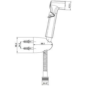 Гигиенический душ E.C.A. 402111048EX хром