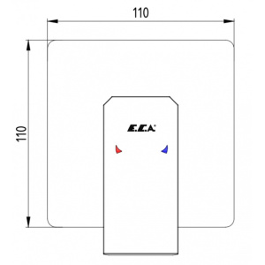 Смеситель для душа E.C.A. Tiera 102167105C1EX-K черный матовый