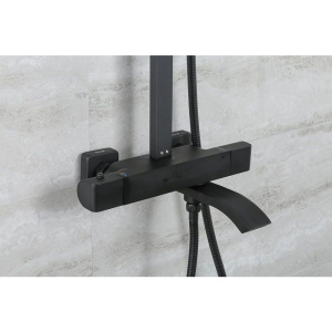 Душевая стойка Gappo G07-6 G2407-60 с термостатом, черная