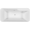Акриловая ванна Sancos Sigma FB15 170x80 см, отдельностоящая, с каркасом, со сливом-переливом
