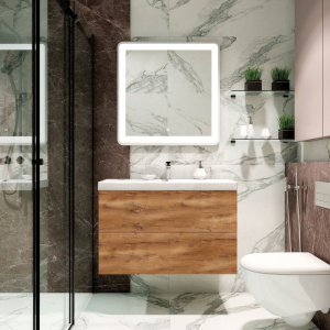 Купить Мебель для ванной Art&Max Verona-Push 90 дуб кельтик светлый в Москве с доставкой Мебель для ванной Art&Max Verona-Push 90 дуб кельтик светлый