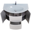 Тумба с раковиной Cezares Eden 91 bianco lucido, раковина 82399