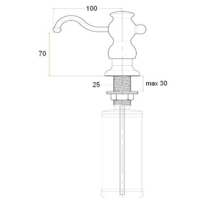 Купить Дозатор для кухонной мойки Zorg ZR-25 белый в Москве с доставкой Дозатор для кухонной мойки Zorg ZR-25 белый