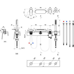 Смеситель на борт ванны Ravak Chrome 025.20BL X070445