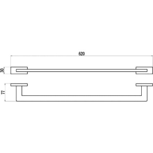 Купить Полотенцедержатель BELZ B904 B90401 вороненая сталь в Москве с доставкой Полотенцедержатель BELZ B904 B90401 вороненая сталь