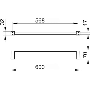 Полотенцедержатель Keuco Smart.2 14701