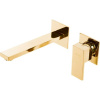 Смеситель для раковины Cezares Unika BLI2-03/24 С ВНУТРЕННЕЙ ЧАСТЬЮ золото