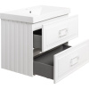 Тумба с раковиной La Fenice Cubo Twin 80 белая