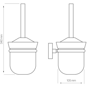 Ершик Defne banyo gold