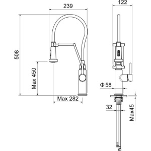 Смеситель для кухни Aquatek Европа AQ1388CR хром