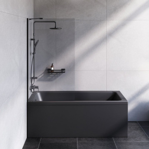 Шторка на ванну AM.PM Gem W90BS-080-140BT стекло прозрачное