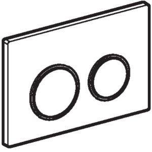 Кнопка смыва Geberit Omega 20 115.085.KK.1 белая/золото