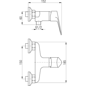 Купить Смеситель для душа Rav Slezak Victoria VI281.5 в Москве с доставкой Смеситель для душа Rav Slezak Victoria VI281.5