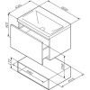 Тумба с раковиной AM.PM Gem 60 белый глянец, с 1 ящиком