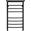 Полотенцесушитель водяной Comfysan Noumi W-8 80х40 черный матовый, с полкой