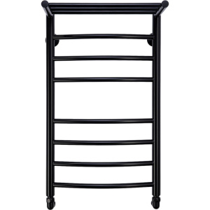 Полотенцесушитель водяной Comfysan Noumi W-8 80х40 черный матовый, с полкой