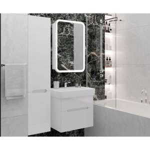 Зеркало-шкаф Laparet Accord 60х80 с подсветкой, диммером, с функцией антизапотевания, с розеткой